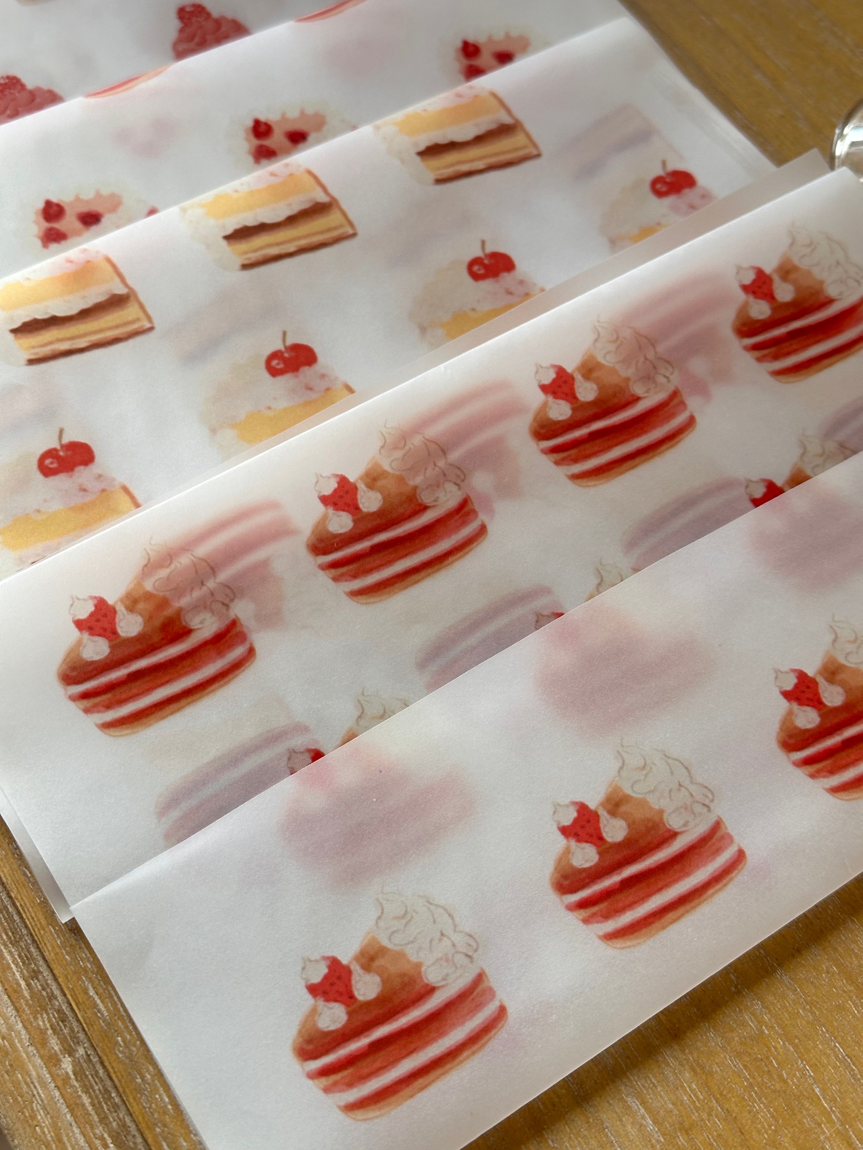 envelopes: pastry and bakery transparent set
