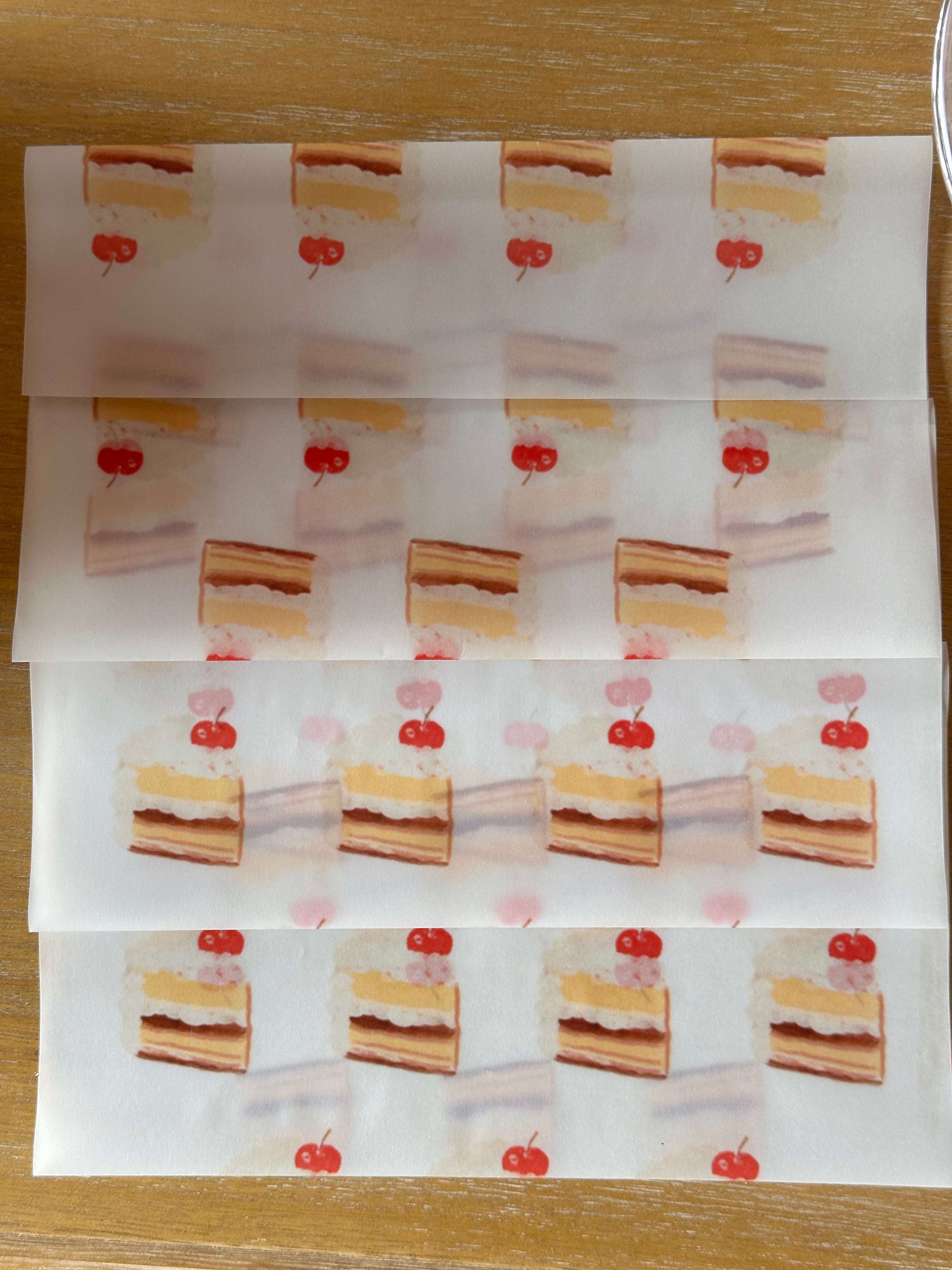 envelope: cream cake with cherry