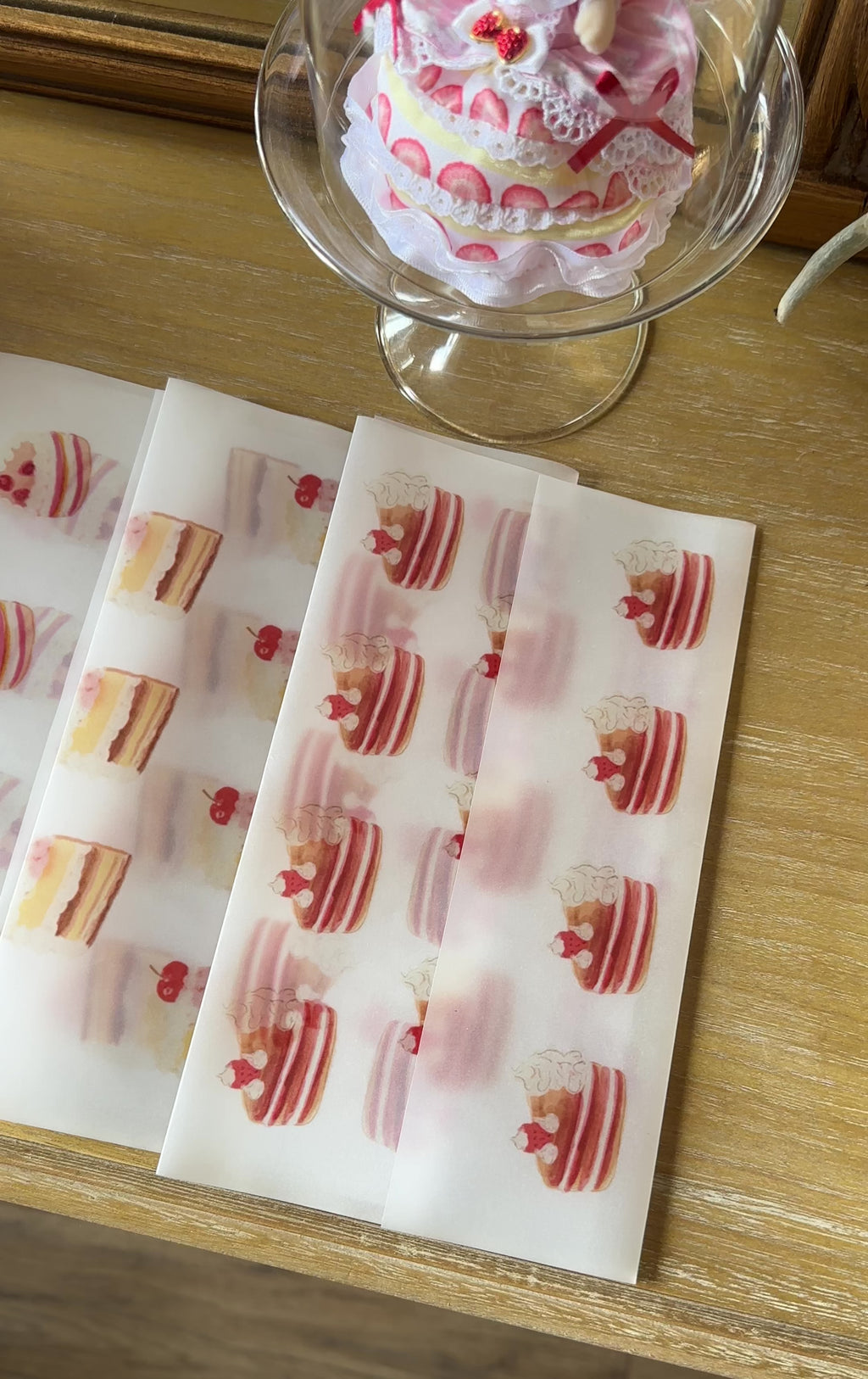 envelope: strawberry truffle cake