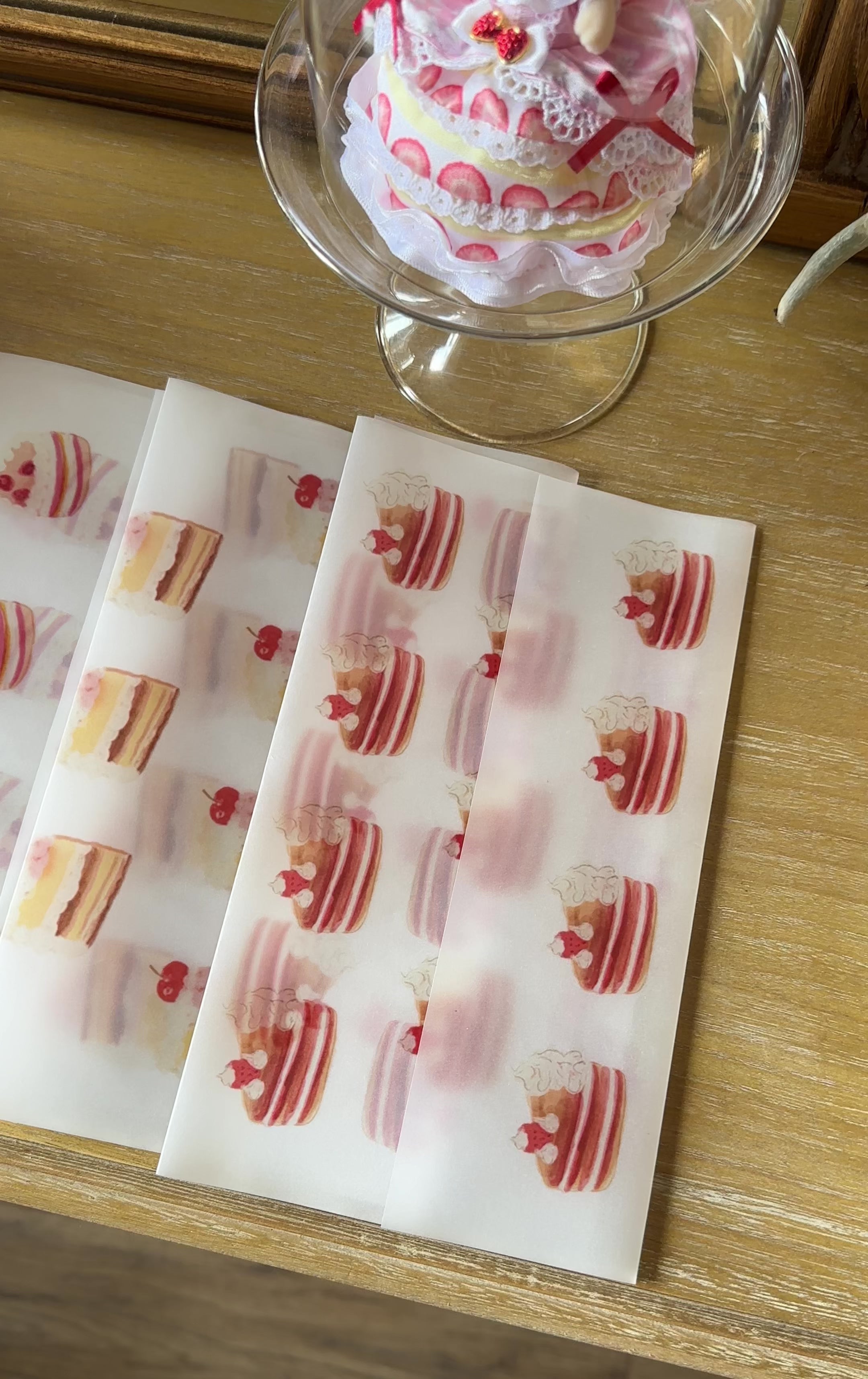 envelope: strawberry truffle cake
