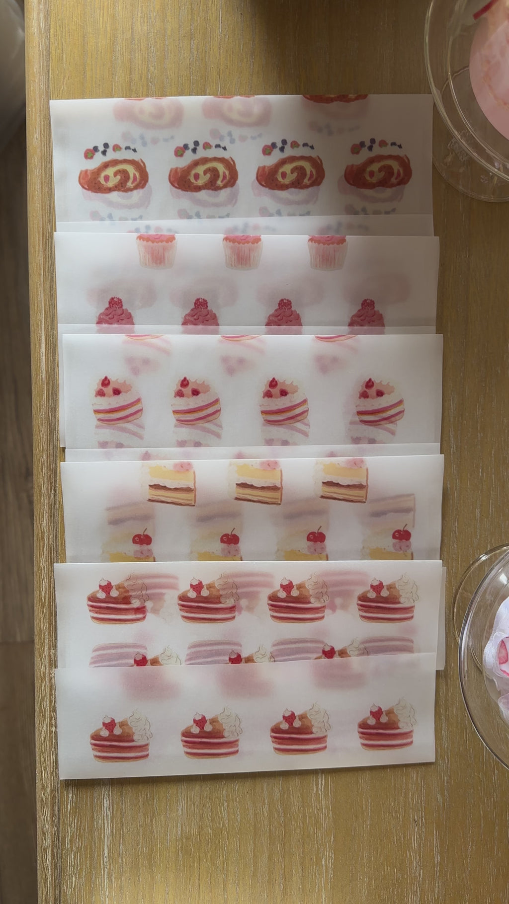envelopes: raspberry muffin