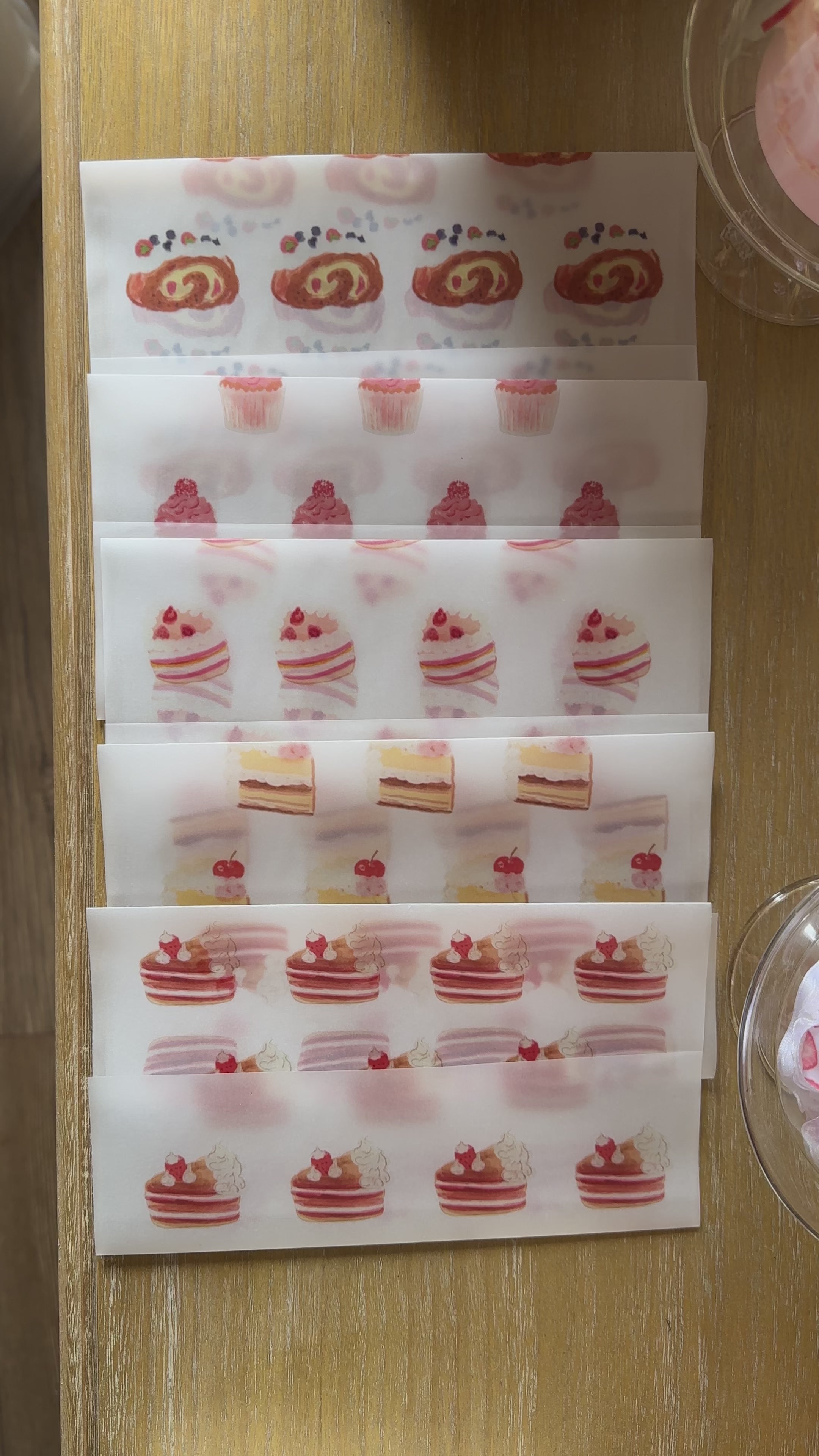 envelopes: raspberry muffin
